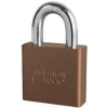 American Lock® No. A1305BRN Solid Aluminum Rectangular Padlock - Brown - Pkg Qty 24
