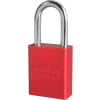 American Lock® S1106KAS3RED Aluminum Safety Padlock, 1-1/2"W x 1-1/2"H Shackle, Red, 3/Set