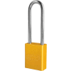American Lock® S1107YLW Aluminum Safety Padlock, 1-1/2"W x 3"H Shackle, Yellow