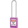 Master Lock® Thermoplastic Zenex™ S33LTPRP Snap Lock Safety Padlock, 1-3/8"W x 3"H Purple