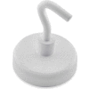 Master Magnetics Ceramic Magnetic Hook MHHH14BX - 14 Lbs. Pull White Enamel Paint - Pkg Qty 25