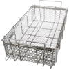 Marlin Steel Material Handling Basket 24"L x 13-1/4"W x 5-7/16"H - 0.5" Wire - Stainless Steel