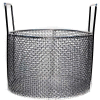 Marlin Steel Stainless Mesh Basket Usable 12x8, Round, #4 Mesh, Price Each for Qty 1-4