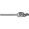 Made in USA SF-1 Carbide Burr, 1/4&quot; Diameter, Double Cut, Tree