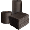 Universal Dimpled Absorbent Pads, Single Weight, 18" x 15", Gray, 200/Bale