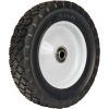 Martin Wheel Light Duty Steel Wheel 875-OF - 8 x 1.75 - 1-3/8&quot; Offset Hub - 1/2&quot; BB - Diamond Tread