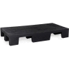 MasonWays™ 48206 HP/FL Display Base Pallet Side Stack 48"W x 20"D x 6"H Black