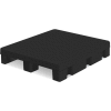 MasonWays™ Stackable Closed Deck Pallet, 4-Way, 48" x 40", 2000 Lb Static Capacity, Black - Pkg Qty 15