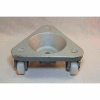 Bond® Cast Iron Triangular Cup Dolly 2127 - UHMW PE Wheels - 450 Lb. Capacity