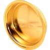 Prime-Line N 7136 2-Inch Round Closet Door Pull with Flush, Solid Brass,(Pack of 2)