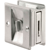Prime-Line N 7161 Pocket Door Privacy Lock with Pull, Satin Chrome