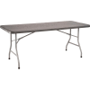 National Public Seating® Heavy Duty Folding Plastic Table, 30" x 72", Charcoal