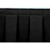 8'L Box-Pleat Skirting for 16&quot;H Stage - Black