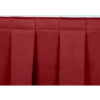 8'L Box-Pleat Skirting for 16&quot;H Stage - Red