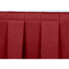 8'L Box-Pleat Skirting for 32"H Stage - Red