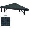 Stage Pie Unit with Carpet for 36"W x 8"H Stage Units - Blue