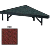 Stage Pie Unit with Carpet for 48"W x 8"H Stage Units - Red