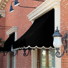 Awntech NT44-5K Window/Entry Awning 5-3/8'W x 4-11/16'H x 4'D Black