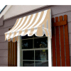 Awntech NT22-3LW Window/Entry Awning 3-3/8'W x 2-9/16'H x 2'D Linen/White