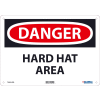 Global Industrial™ Danger Hard Hat Area, 10x14, Rigid Plastic