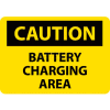 NMC C97RB OSHA Sign, Caution Battery Charging Area, 10" X 14", Yellow/Black