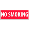 NMC M11P No Smoking Area Sign, No Smoking, 4" X 12", White/Red