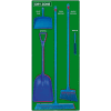 National Marker Dry Zone Shadow Board Combo Kit, Green/Red,68 X 30, Aluminum - SBK134AL