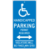NMC TMS309H Traffic Sign, Reserved Parking Connecticut, 24" X 12", Blue