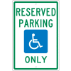 NMC TMS318H Traffic Sign, Reserved Parking Michigan, 18" X 12", White