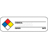 NMC WOL3 Hazard Warning Labels, 1" X 3", Red/Yellow/White/Blue, PSP