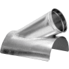 Nordfab QF In-Cut 30 Degree 10" X10", 10" Dia, Galvanized Steel
