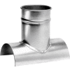 Nordfab QF Tap In 10"X10", 10" Dia, Galvanized Steel