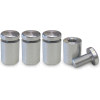 Nova Display WSE2025-M10 AL Standoff 3/4" Dia. x 1" L Econo 2-Part Aluminum Clear Anodized Finish