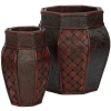 Nearly Natural Design and Weave Panel Decorative Planters (Set of 2)