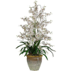 Nearly Natural Triple Dancing Lady Silk Flower Arrangement, Yellow