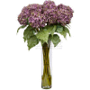 Nearly Natural Hydrangea Silk Flower Arrangement, Purple