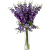 Nearly Natural Delphinium Silk Flower Arrangement, Purple