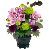 Nearly Natural Mixed Cattleya & Hydrangea Silk Arrangement