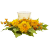 Nearly Natural Golden Sunflower Candelabrum Silk Flower Arrangement