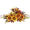 Nearly Natural Sunflower Swag with Metal Frame