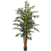 Nearly Natural 5' Bamboo Palm Silk Tree, Green