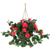 Nearly Natural Hibiscus Hanging Basket