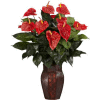 Nearly Natural Anthurium with Vase Silk Plant