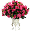 Nearly Natural Azalea with Metal Planter Silk Plant