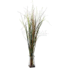 Nearly Natural Grass & Bamboo with Glass Vase Silk Plant