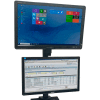 Newcastle Systems Post Mount Dual Up/Down Monitor Holder For NB, PC & EC Series Workstations