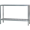 New Age - Aluminum T-Bar 2-Shelf Rack, 20"W x 48"H x 36"L