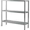 New Age - Aluminum Heavy Duty 3-Shelf Rack, 20"W x 60"H x 48"L
