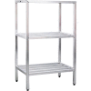 New Age - Aluminum Heavy Duty 3-Shelf Rack, 24"W x 60"H x 60"L
