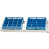 New Age - Aluminum T-Bar Slanted Wall Shelf, 21"W x 48"L